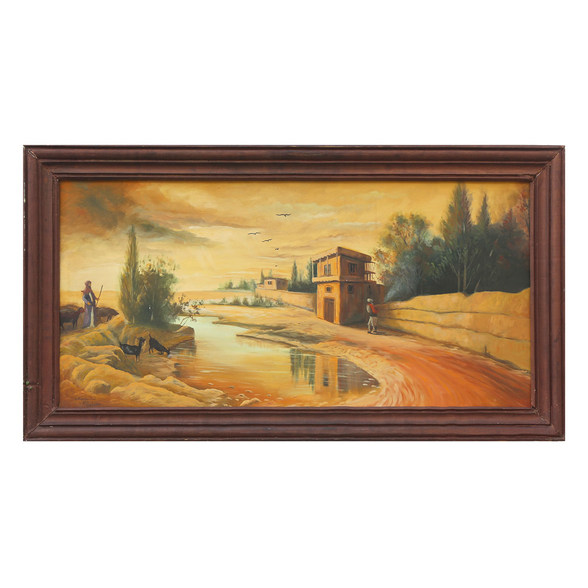 Logar Province Landscape Painting | Rural Life Wall Artwork