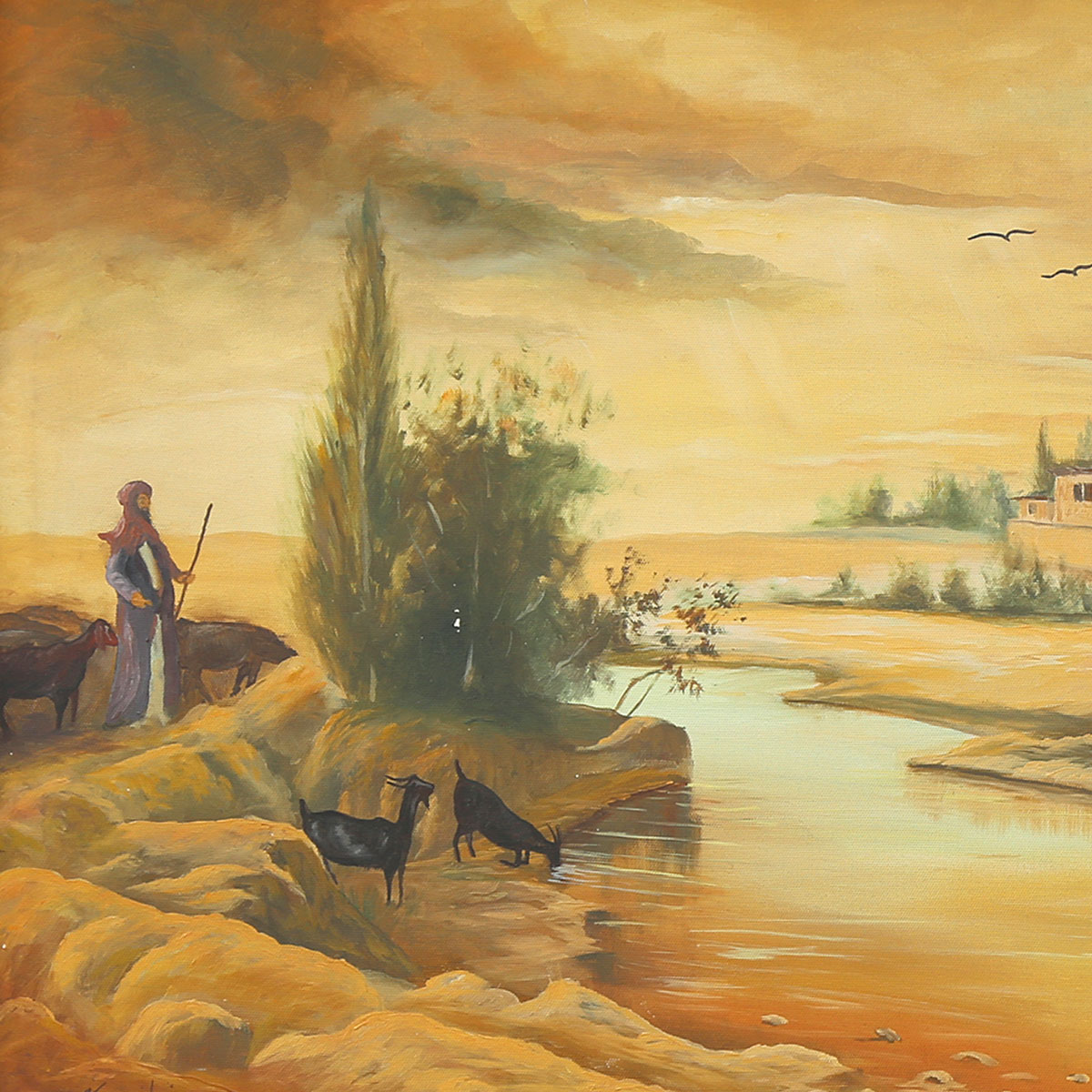 Logar Province Landscape Painting | Rural Life Wall Artwork