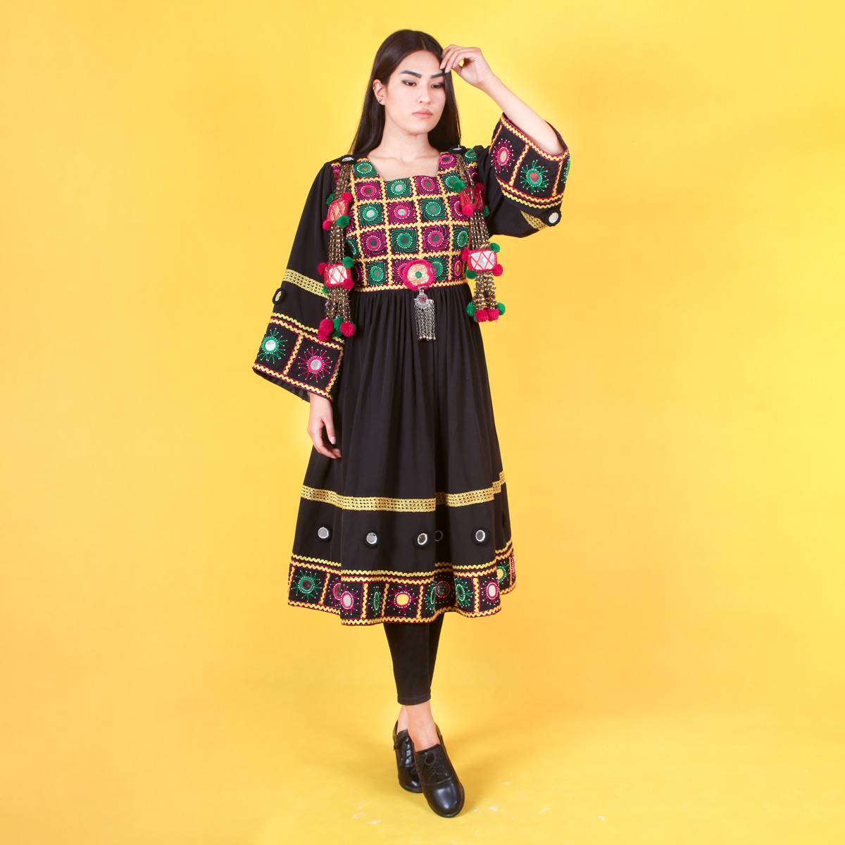 Beautiful Party Short Dress | Afghan Handmade Women Clothes