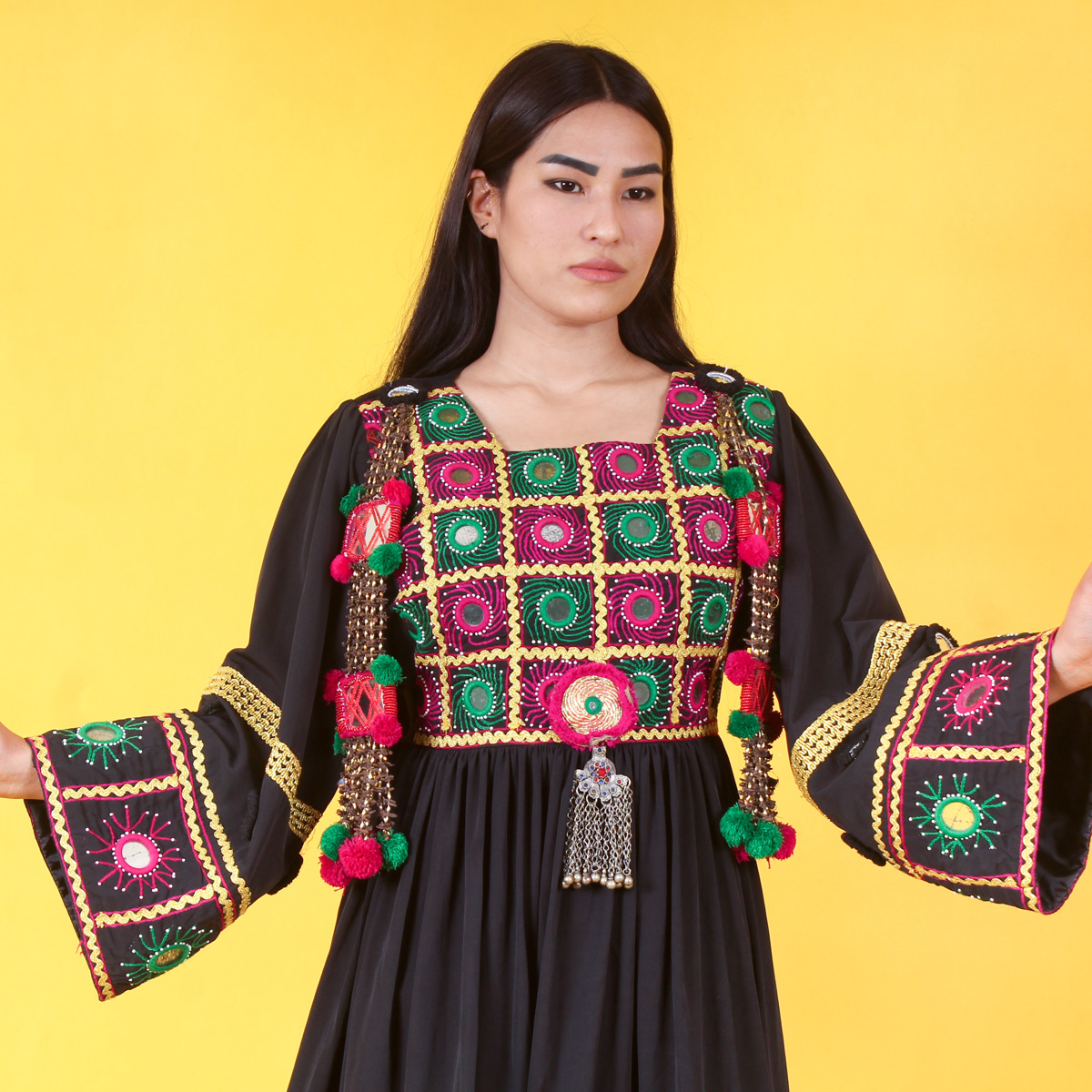 Beautiful Party Short Dress | Afghan Handmade Women Clothes