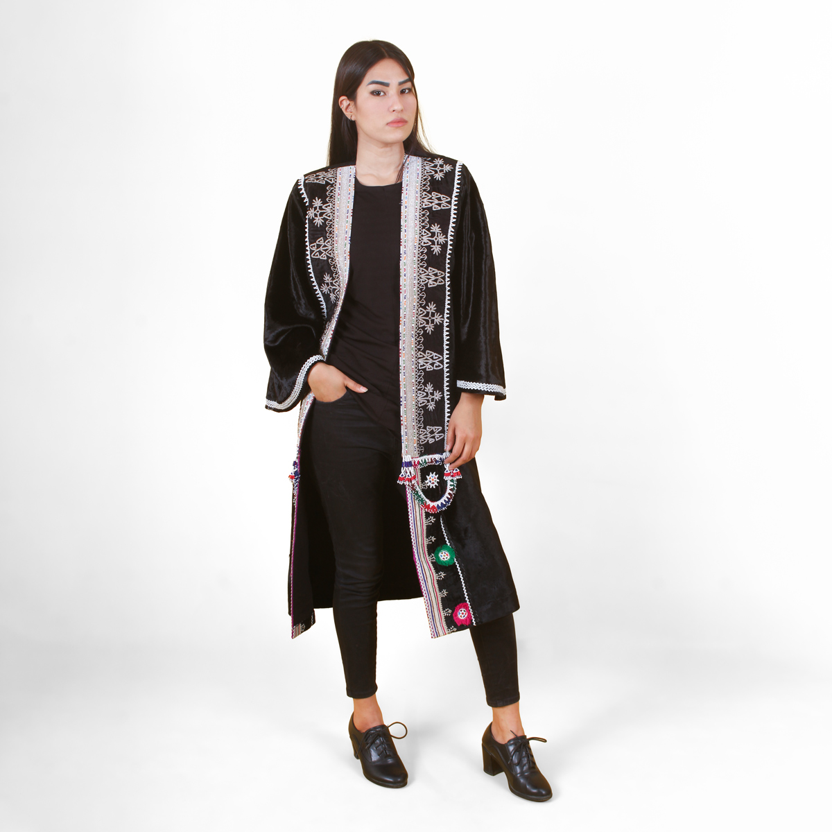Afghan Women Long Formal Coat| Handmade Party Coat