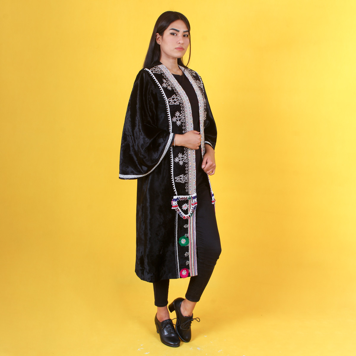 Afghan Women Long Formal Coat| Handmade Party Coat