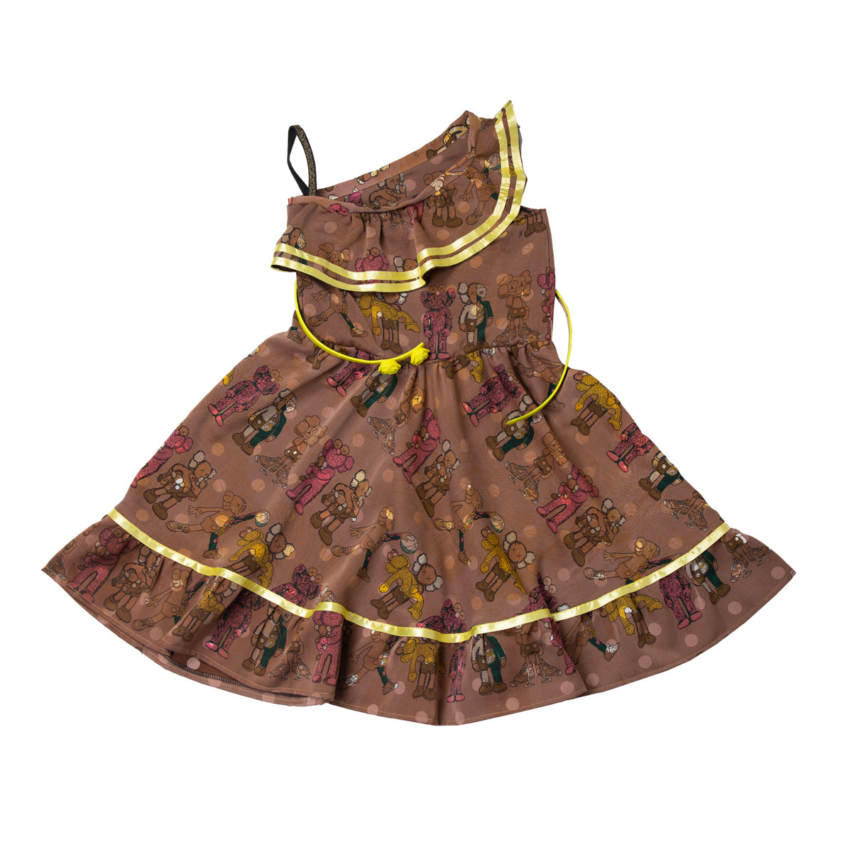 Printed Frock With Golden Lining | Baby girl Summer Outfit 