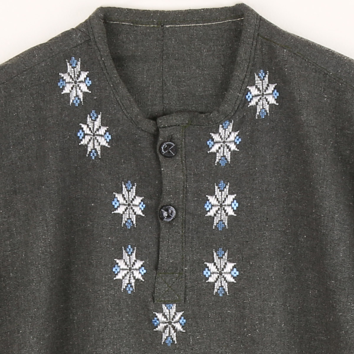 Gray Embroidered Kid's Outfit | Casual Wear Kid's Attire