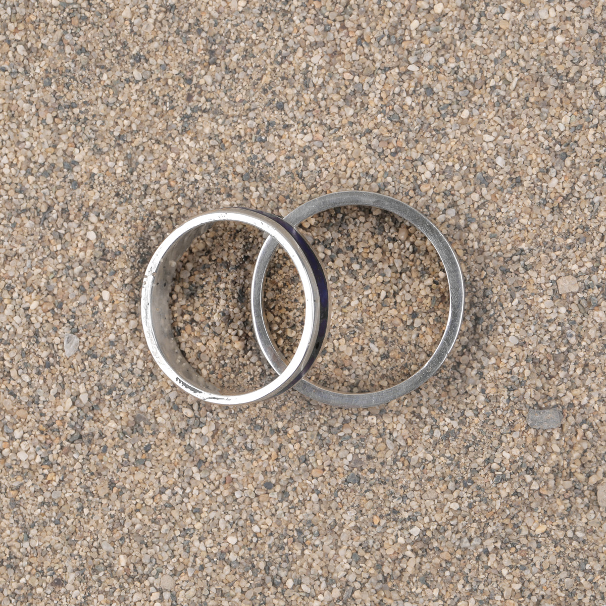 Lapis Lazuli Engagement Ring Couple Rings