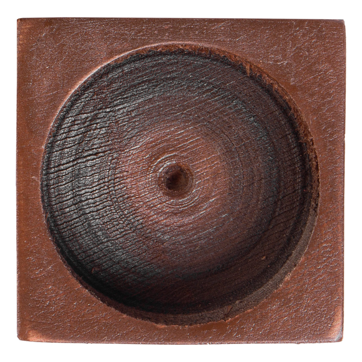 Walnut Wood Candle Holder | Mini Square Candle Holder Set
