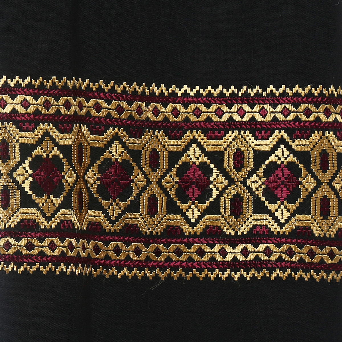 Hazaragi Cotton Shawl With Golden Embroidery