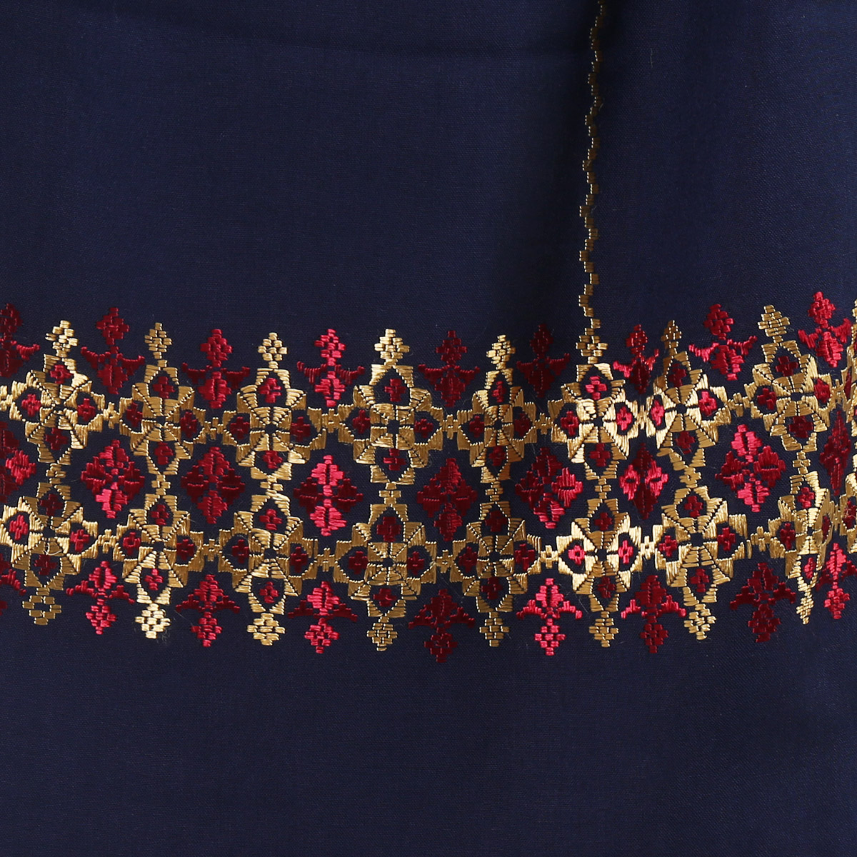 Navy Blue Hazaragi Cotton Shawl