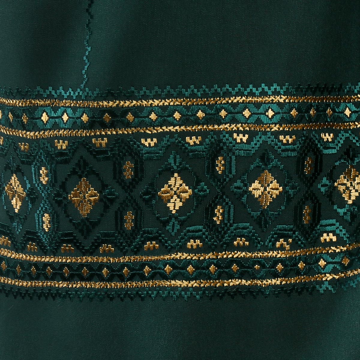 Hazaragi Embroidered Green Cotton Shawl