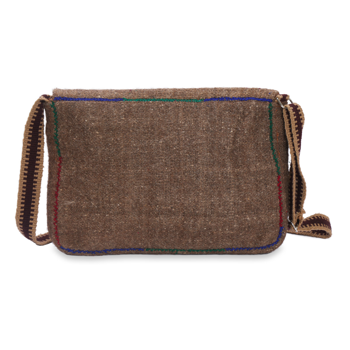 Brown Shoulder Bag | Hand Embroidered Bag