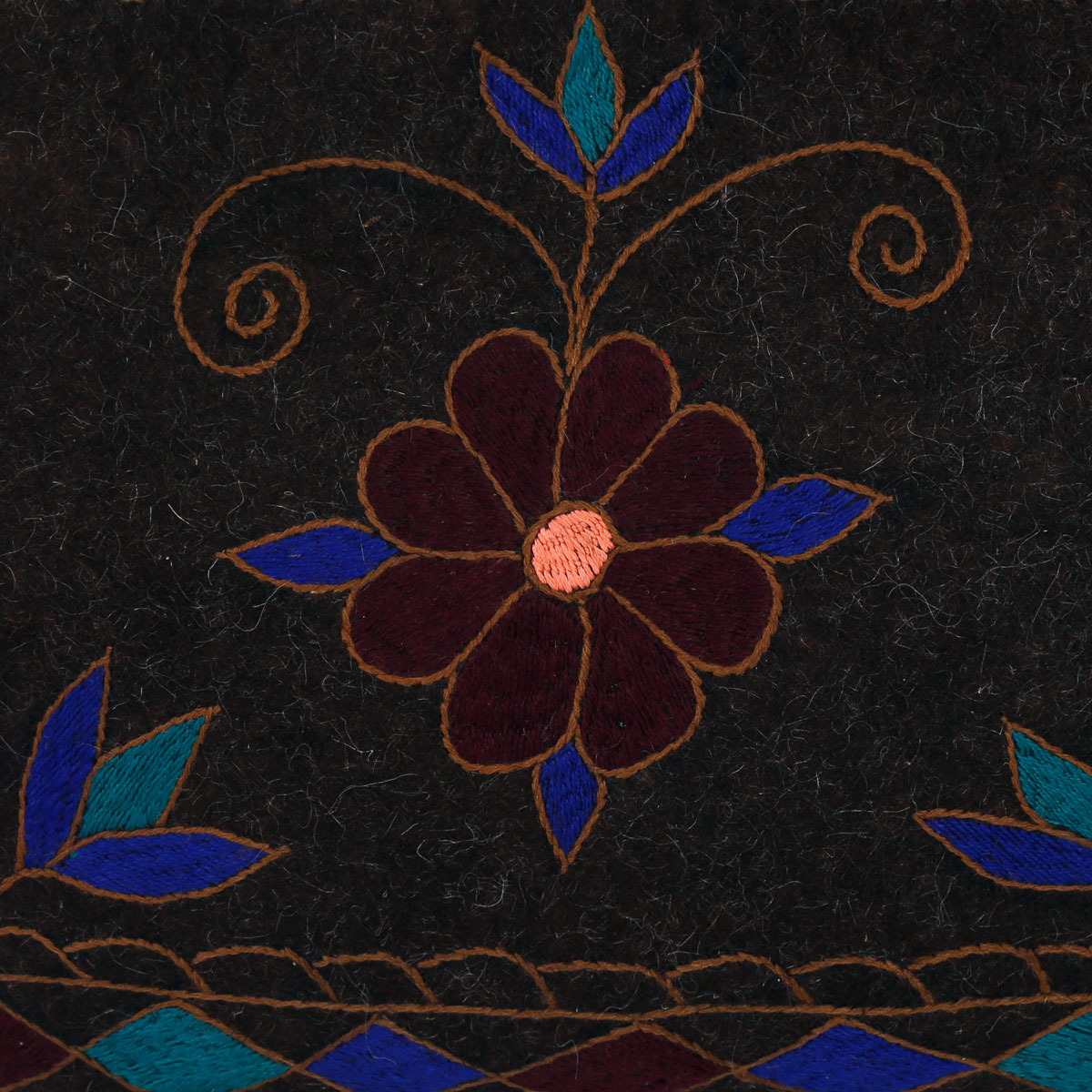 Namad Laptop Bag | Black Embroidered Bag