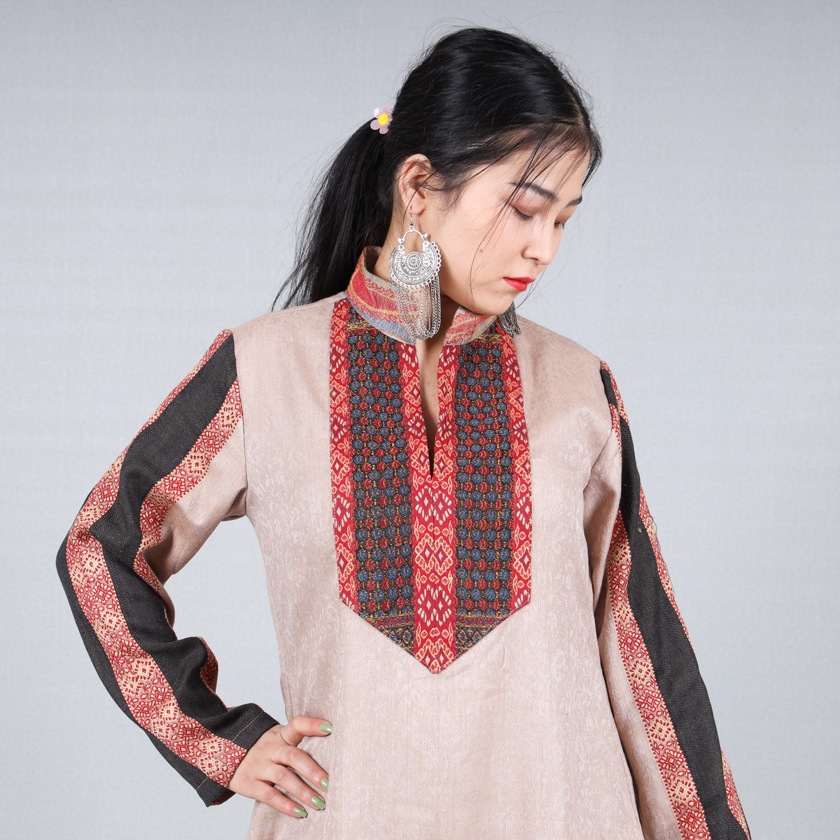 Plain Handmade Casual Wear | Winter Outer Wear Dress