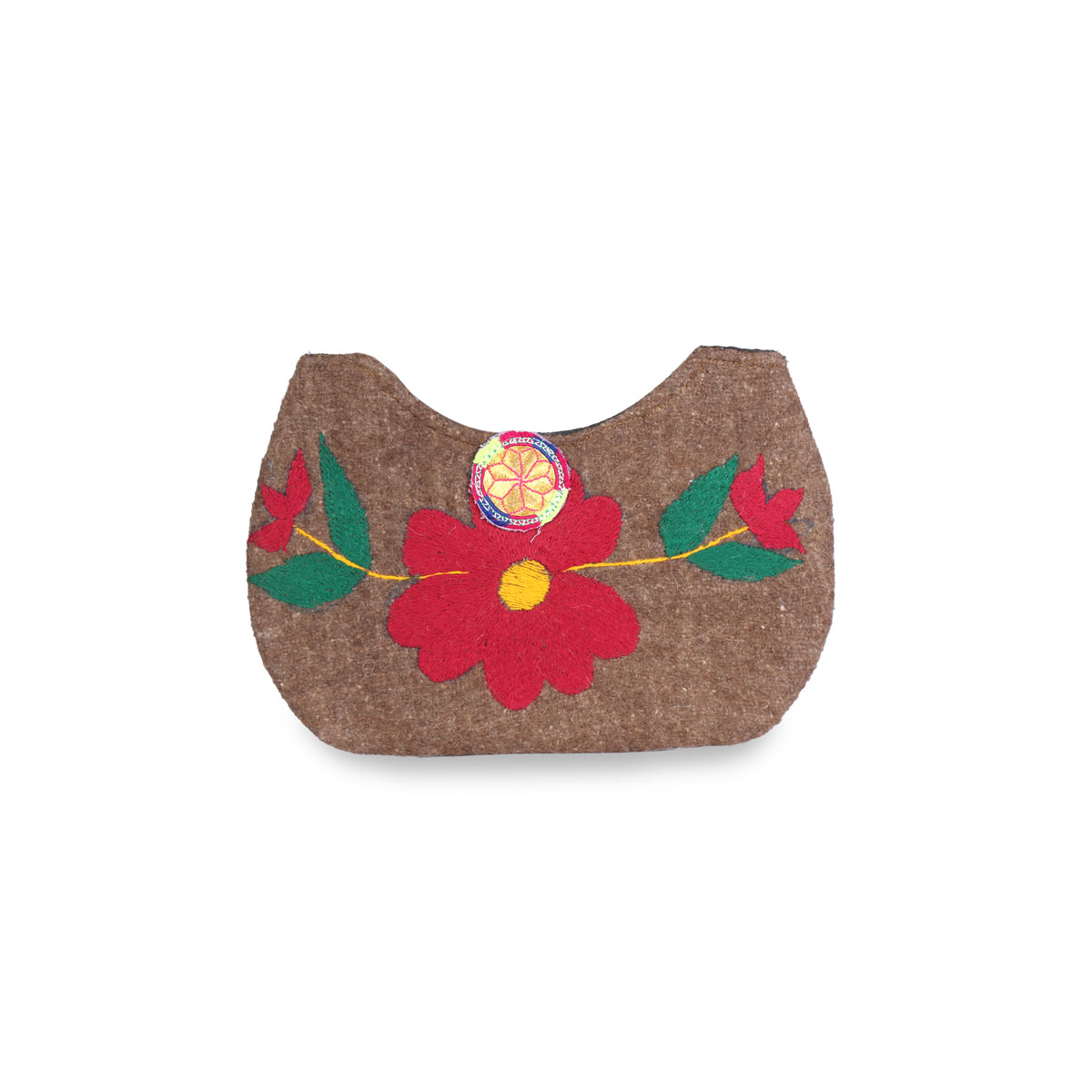 Brown Elegant Baguette Bag | Handwoven Strap Barak Bag