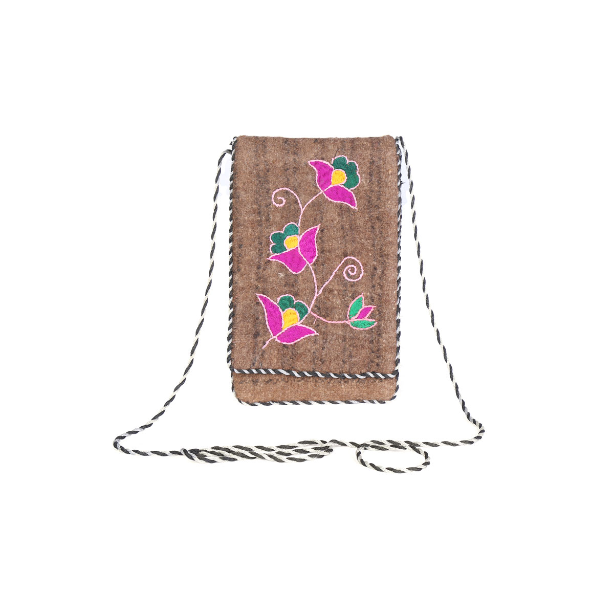 Floral Stitched Shoulder Mobile Bag | Barak Mobile Bag