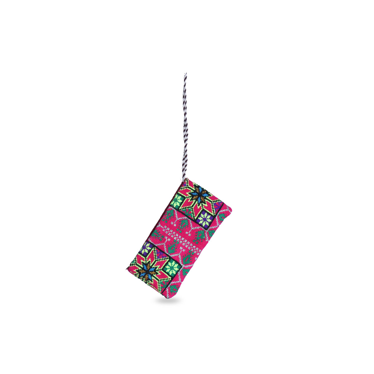 Handwoven Afghan Purse | Vibrant Embroidered Design