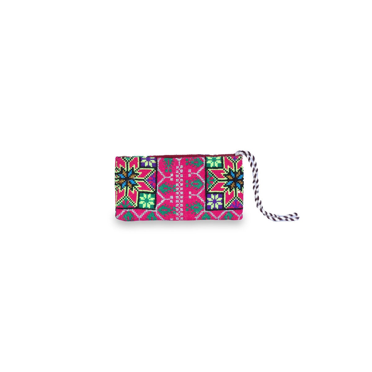 Handwoven Afghan Purse | Vibrant Embroidered Design