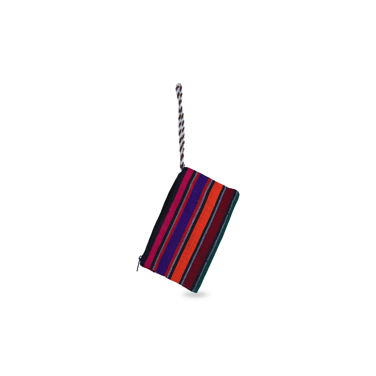 Handwoven Afghan Purse | Colorful Striped Design