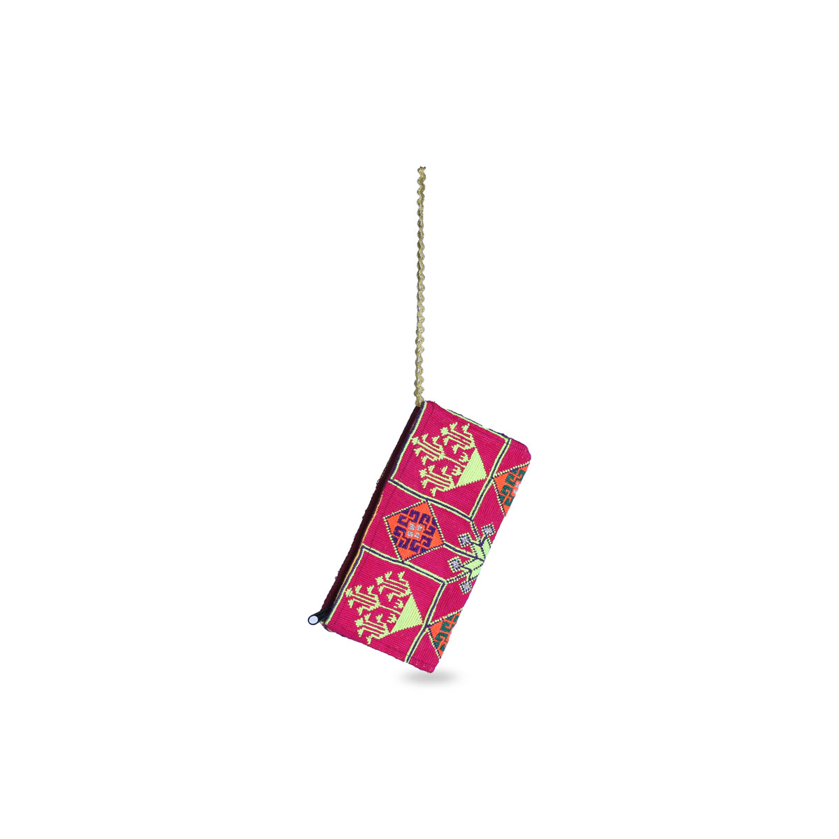 Handwoven Afghan Purse | Traditional Geometric Embroidery