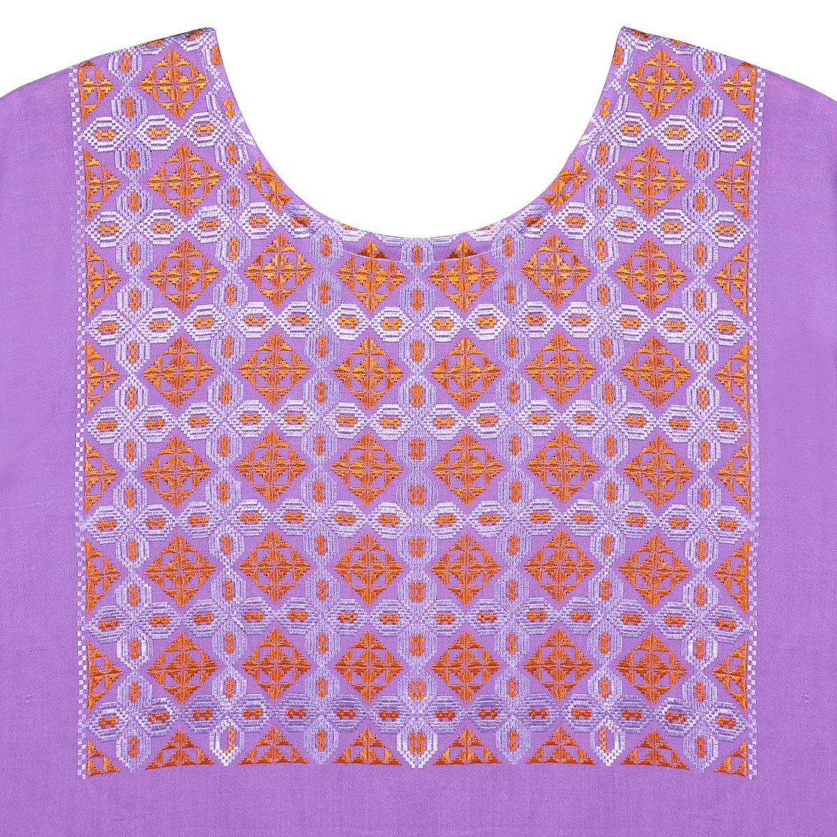 Purple Embroidered Plain Women's Shirt | Cotton Casual Wear