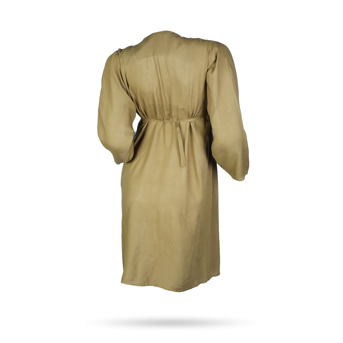 Tortilla Brown Pleated Dress | Embroidered Short Dress