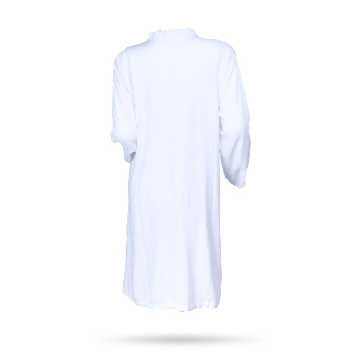 White Embroidered Cotton Dress | Plain Dress
