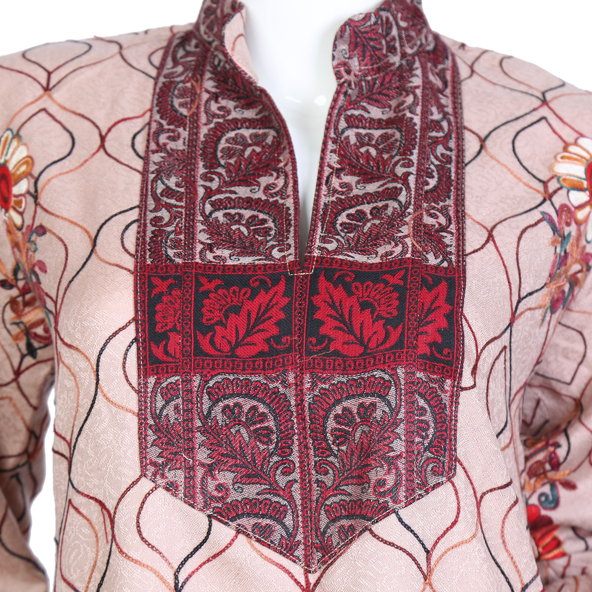 Woolen Casual Wear Dress | Collared Hand-Woven Winter Wear