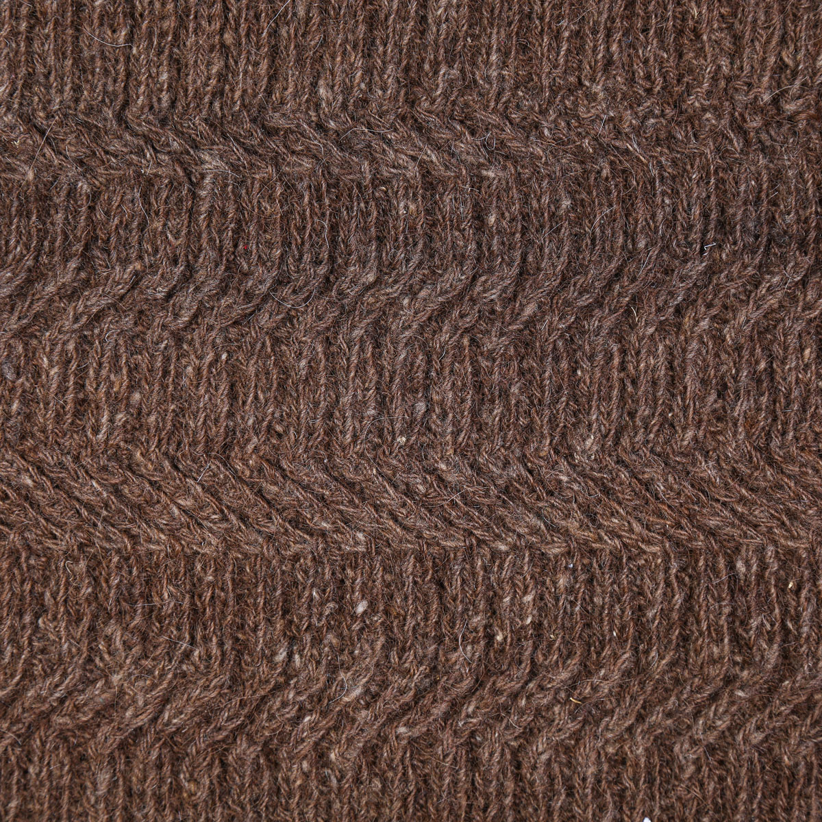 Hand-Knitted Winter Sweater | Brown Sleeveless Sweater