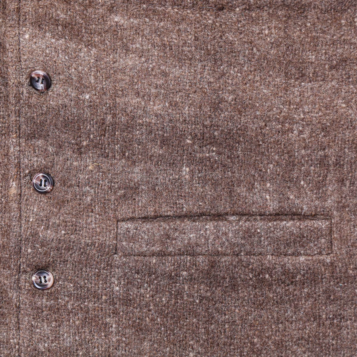 Hand-Stitched Waistcoat With White Speckles | Brown Barak Waistcoat