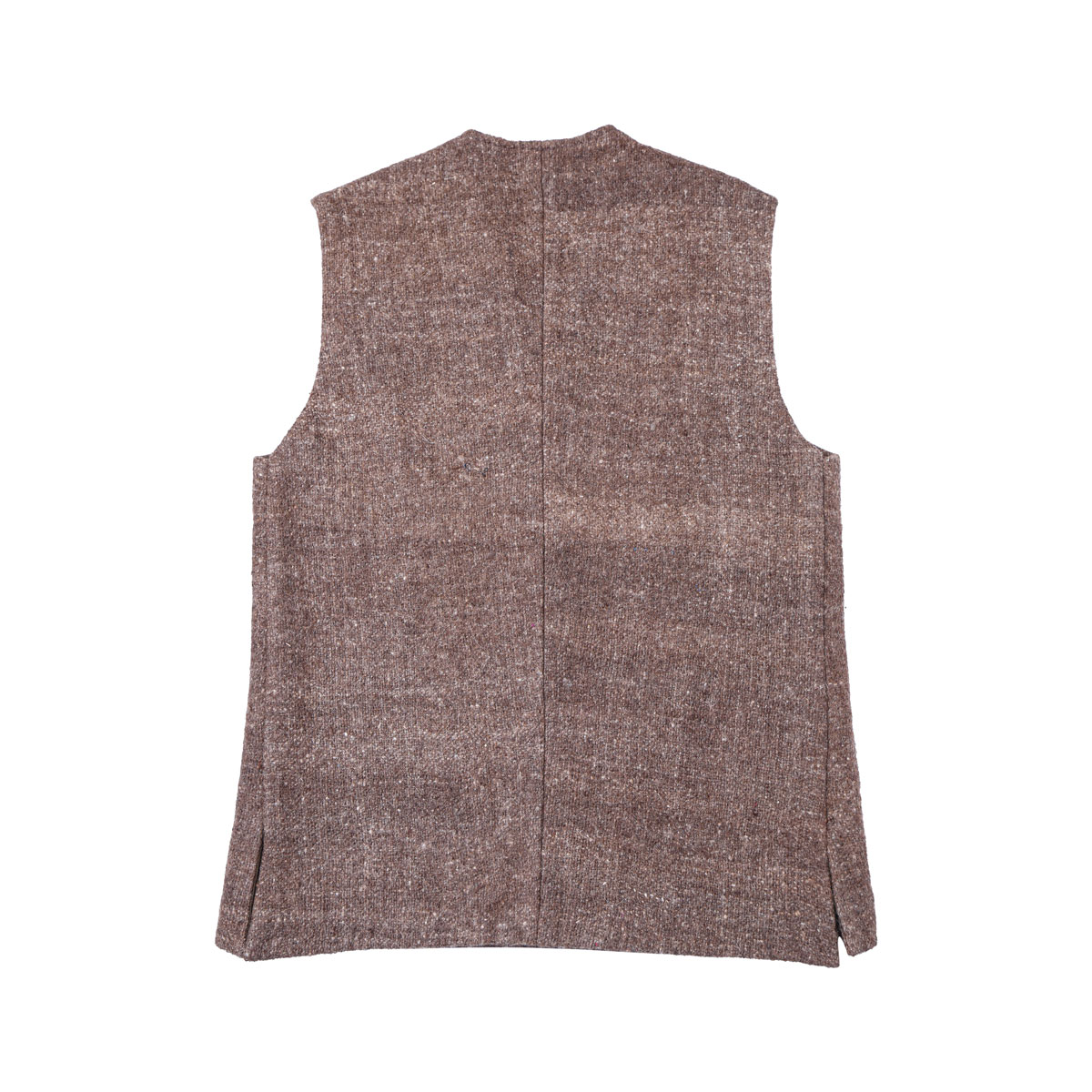 Hand-Stitched Waistcoat With White Speckles | Brown Barak Waistcoat