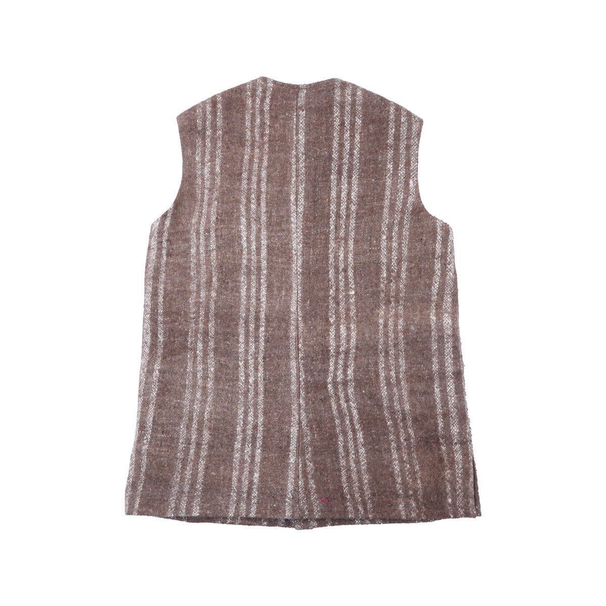 Brown Barak Waistcoat | White Striped Men's Vest