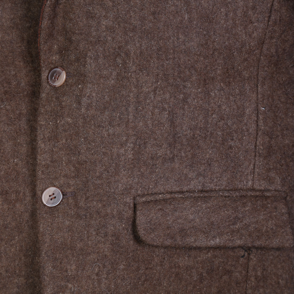 Chocolate Brown Tailored Collar Coat | Woolen Men's Coat