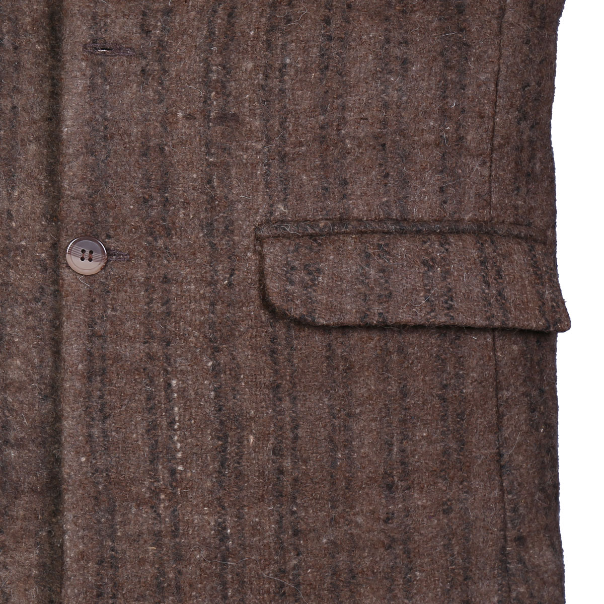 Woolen Striped Coat | Chocolate Brown Barak Coat
