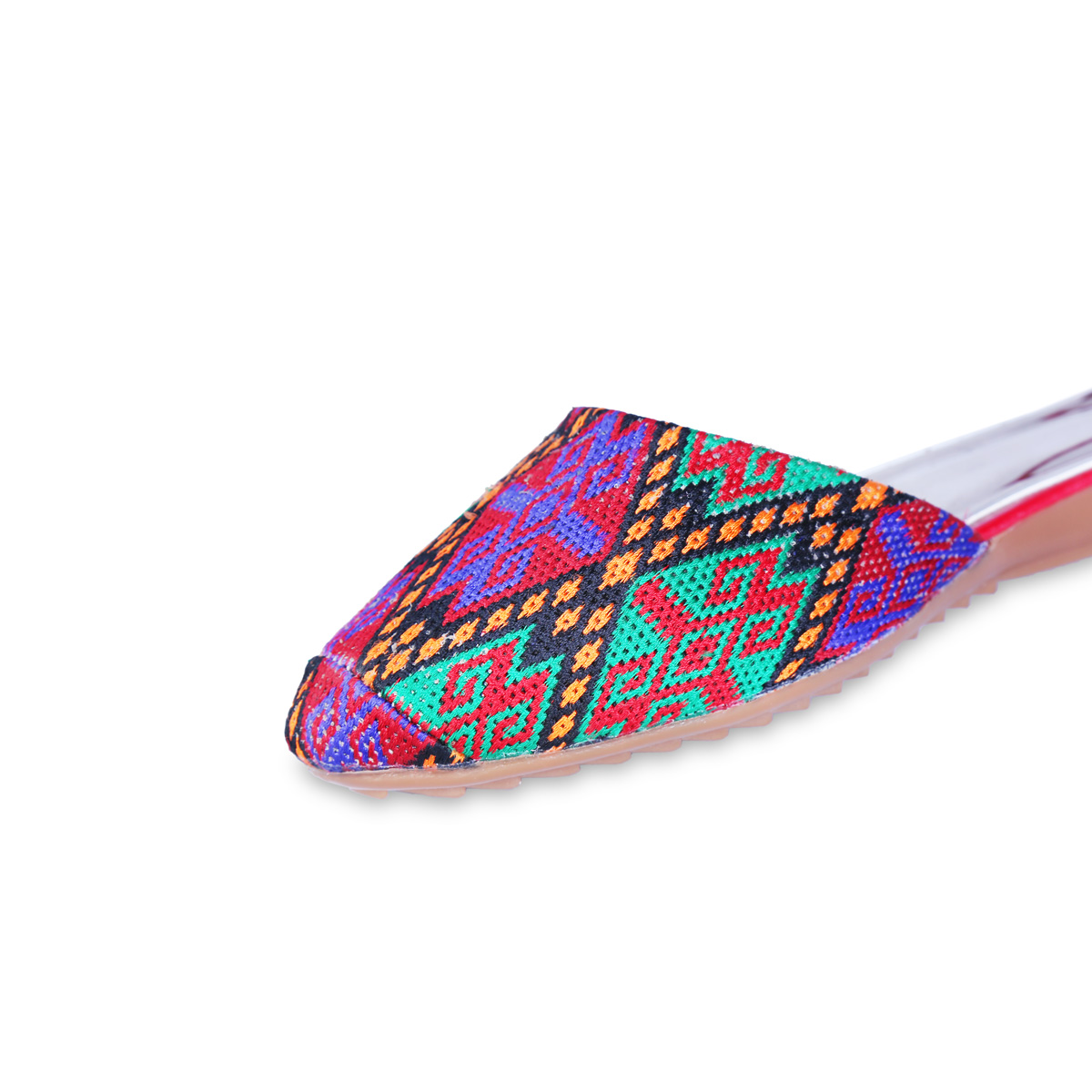 Pink Khanjardozi Embroidered Shoes | Ballet Flats