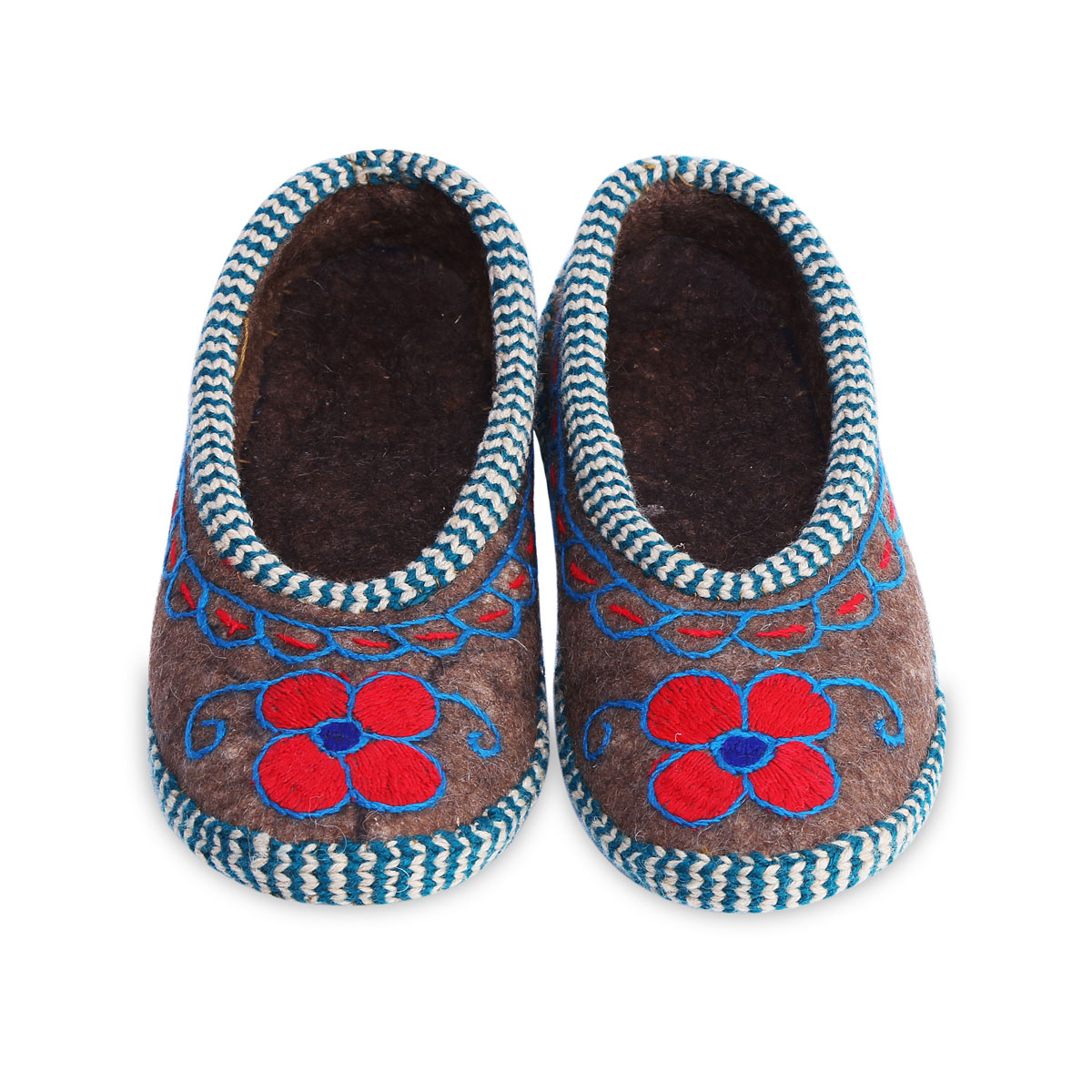 Hand-Woven Shoe Pairs With Blue Borders | Barak Shoes