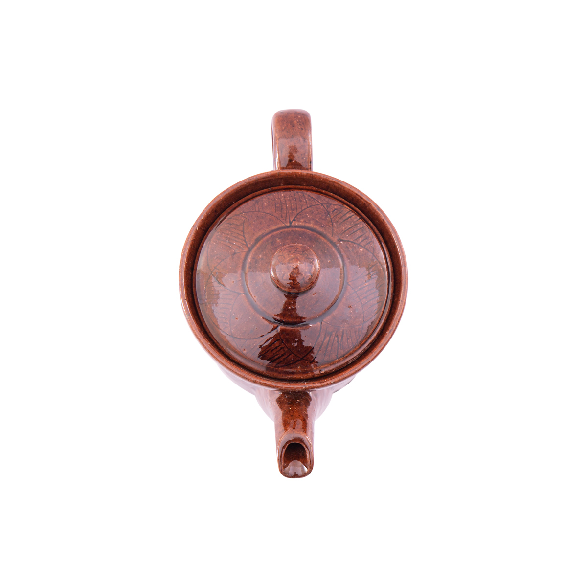 Dark Brown Handmade Istalif Pottery Teapot