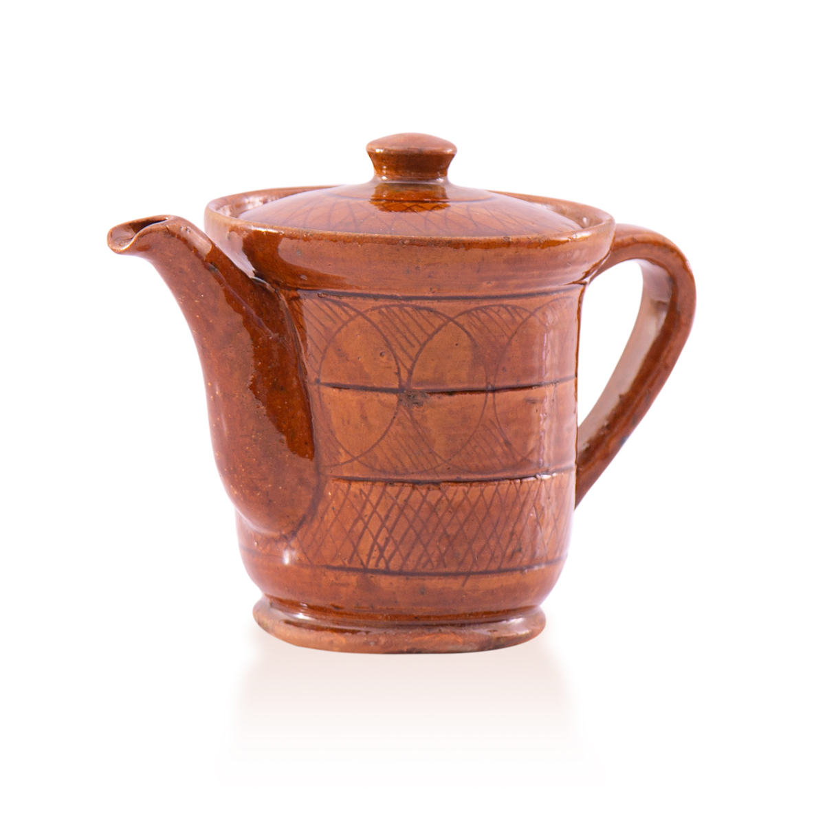 Brown Handmade Istalif Ceramic Teapot