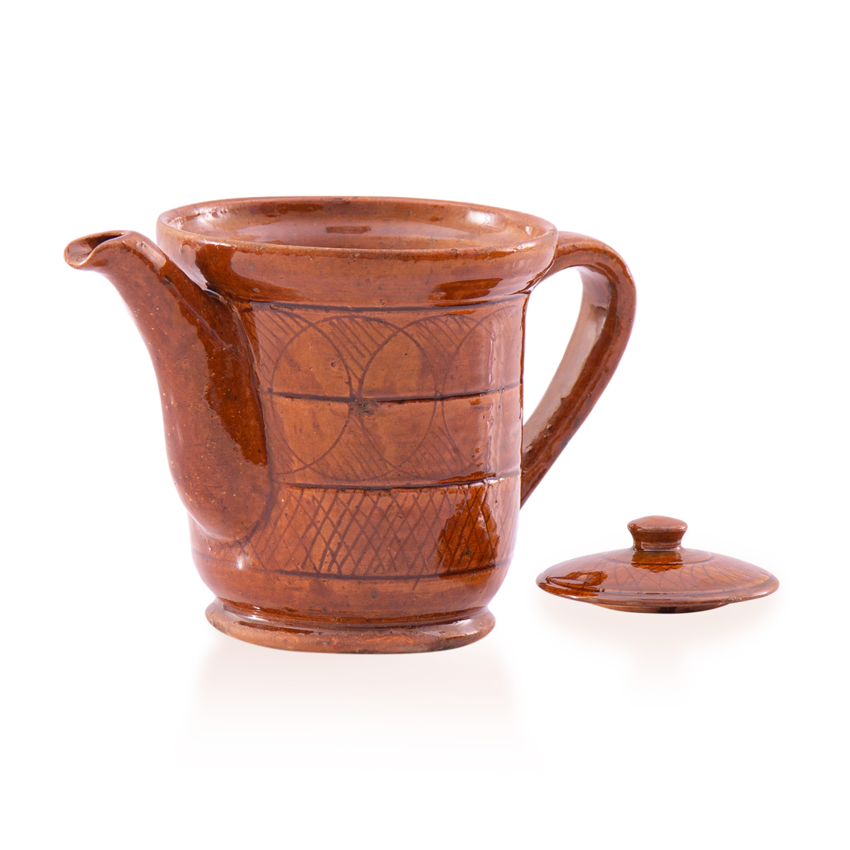 Brown Handmade Istalif Ceramic Teapot