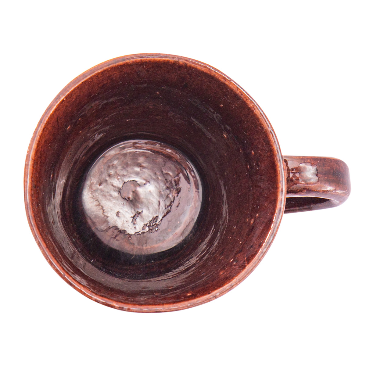 Pottery Water Glass with Oblique Patterns