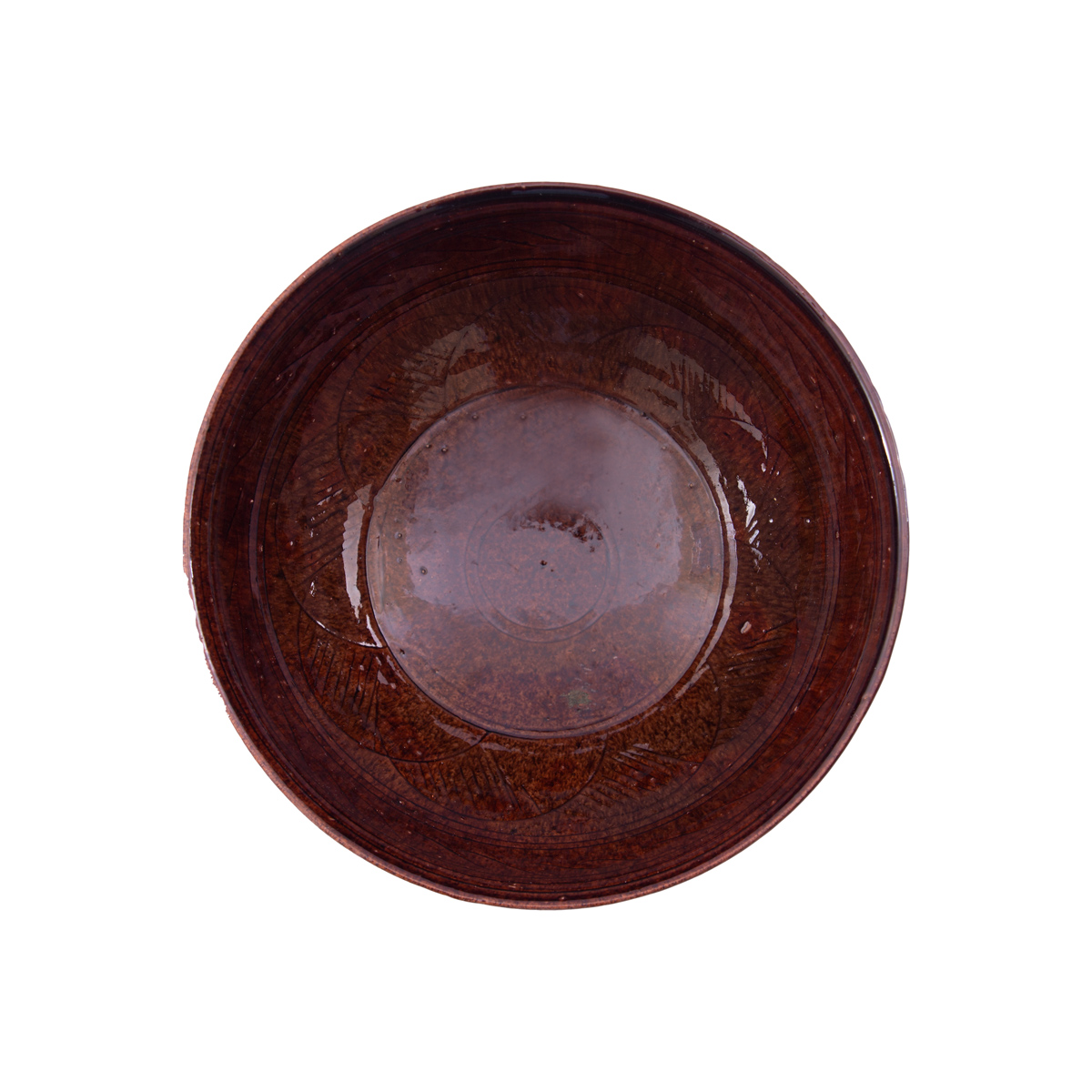 Brown Colored Istalif Pottery Ceramic set of 6 Bowls