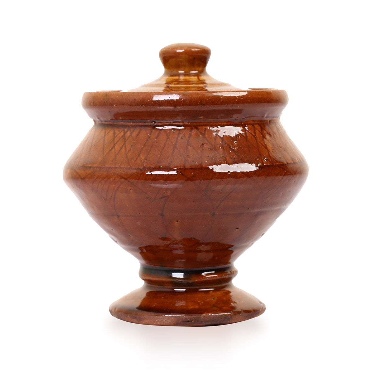 Istalifi Ceramic Pottery Decorative Chocolate And Sugar Jar