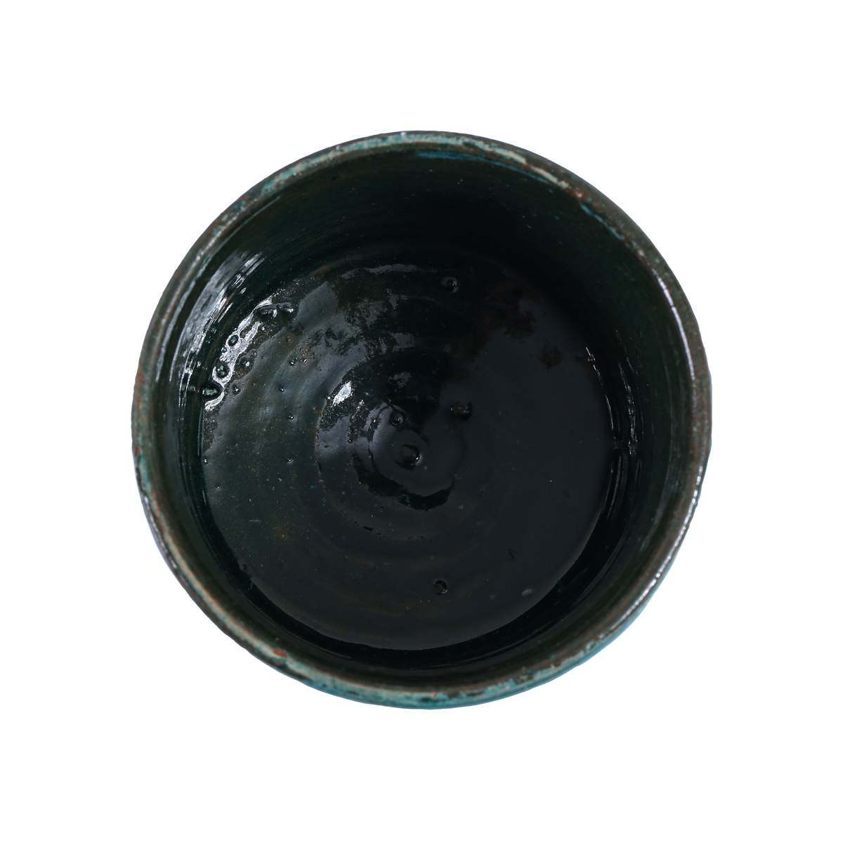 Hand-Printed Turquoise Ceramic Cookie Holder | Istalif Pottery