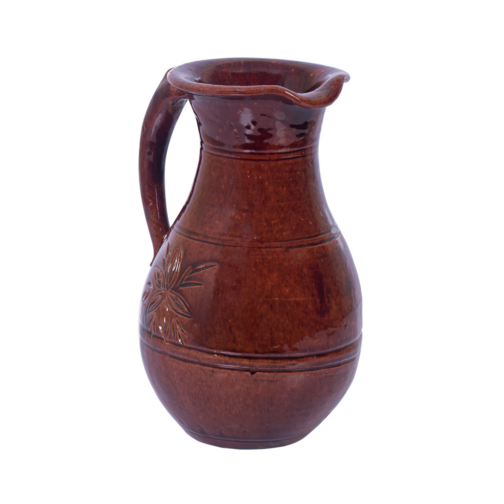 Brown Istalifi Floral Designed Glass Set with Jug