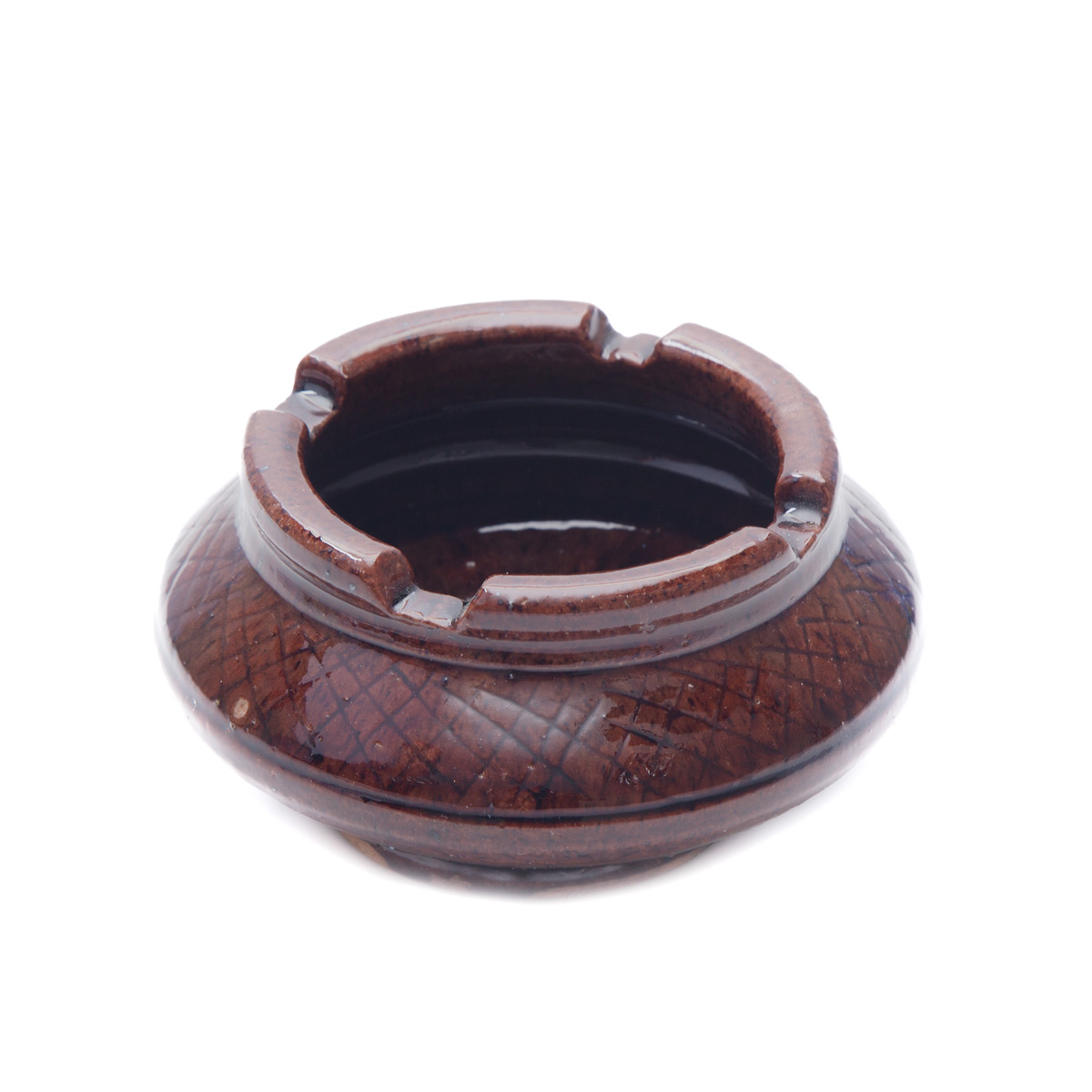 Ceramic Brown Footed Istalefi Cigarette Ashtray