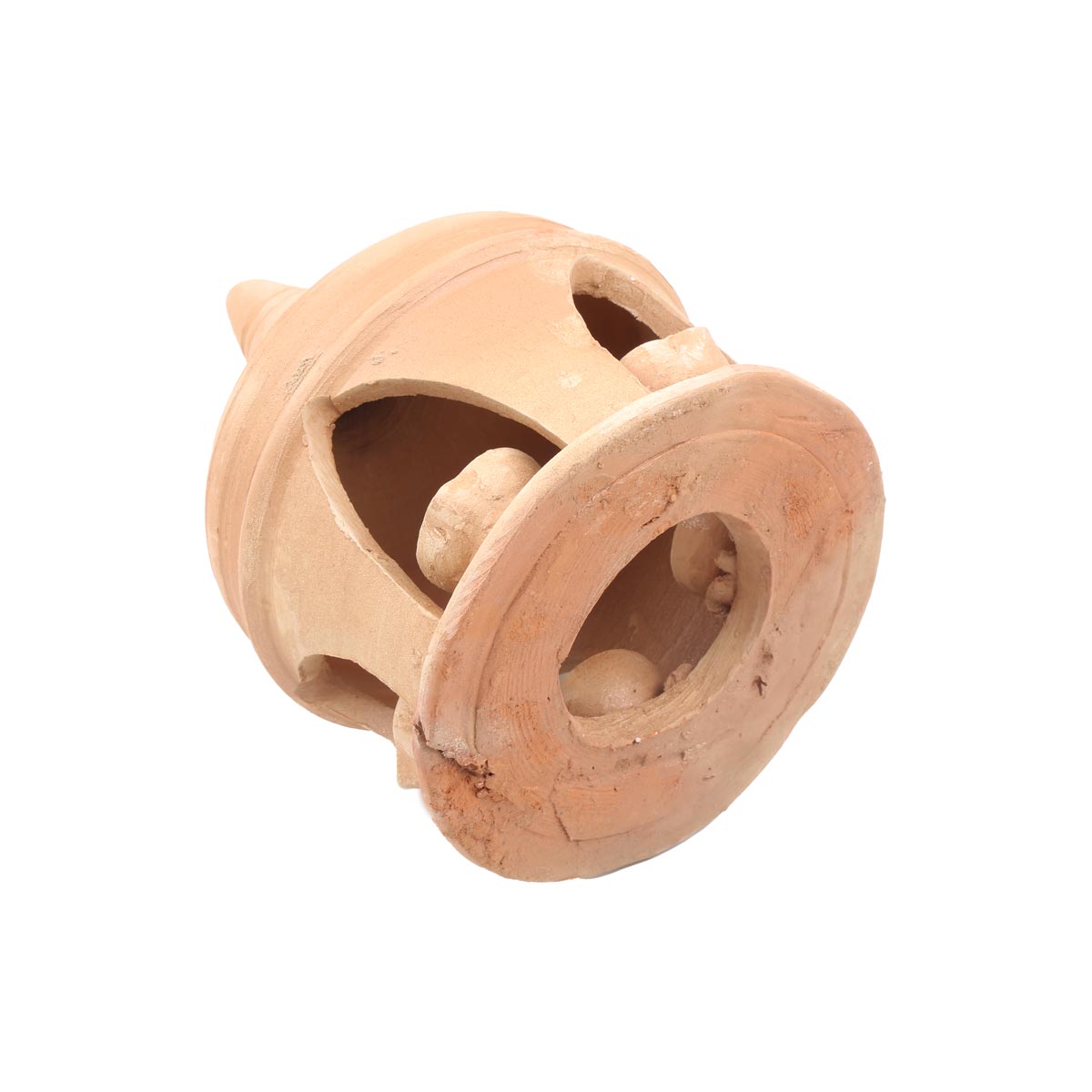 Brown Handmade Candle Holder | 5-in-1 Clay Candle Stand