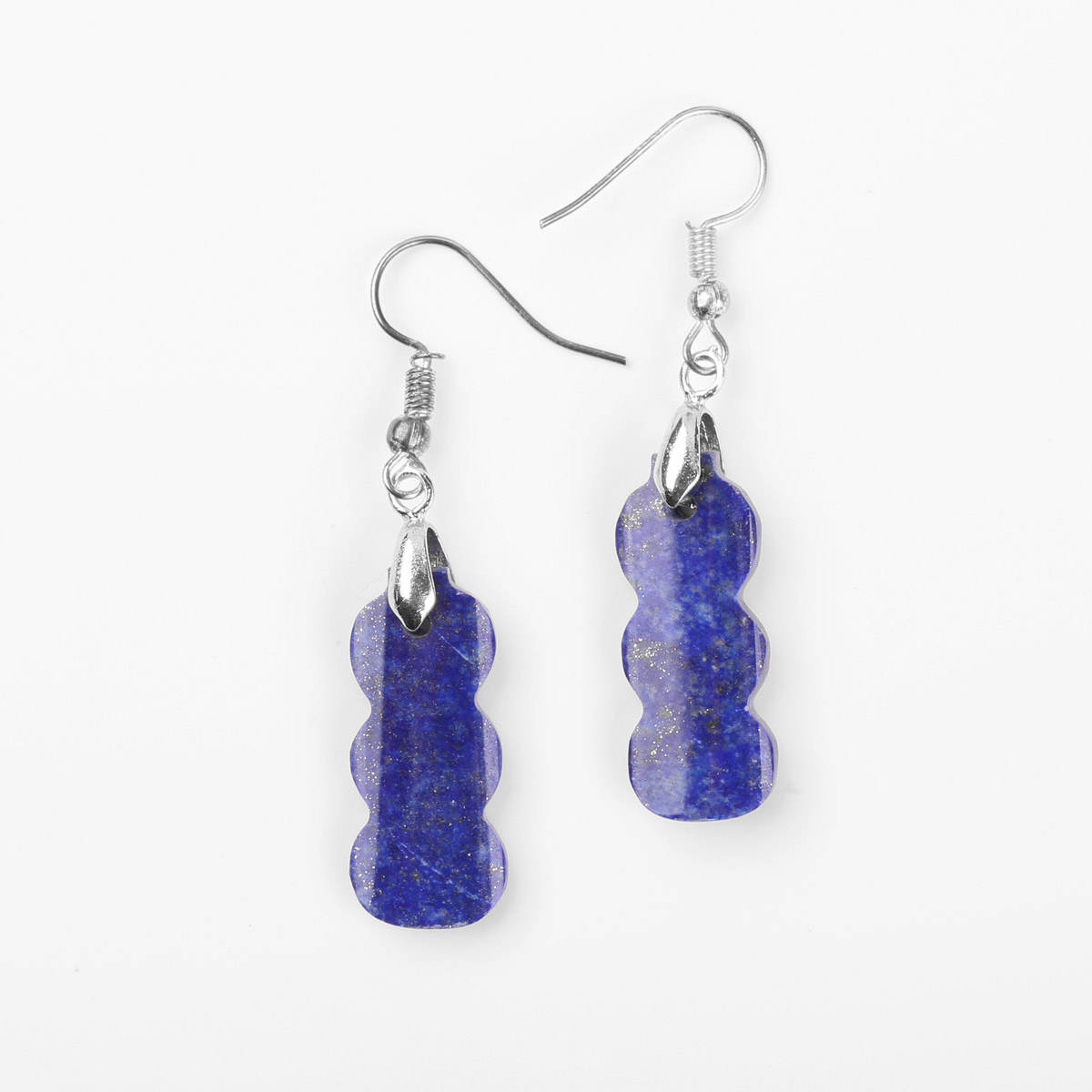 Lapis Lazuli Pendant & Earrings | Silver Dangle Earrings With Necklace