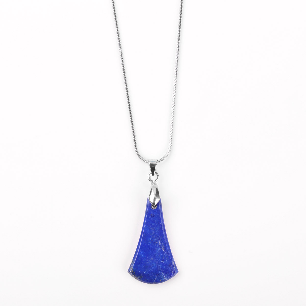 Teardrop Lapis Set | Silver Hook Earrings With Pendant