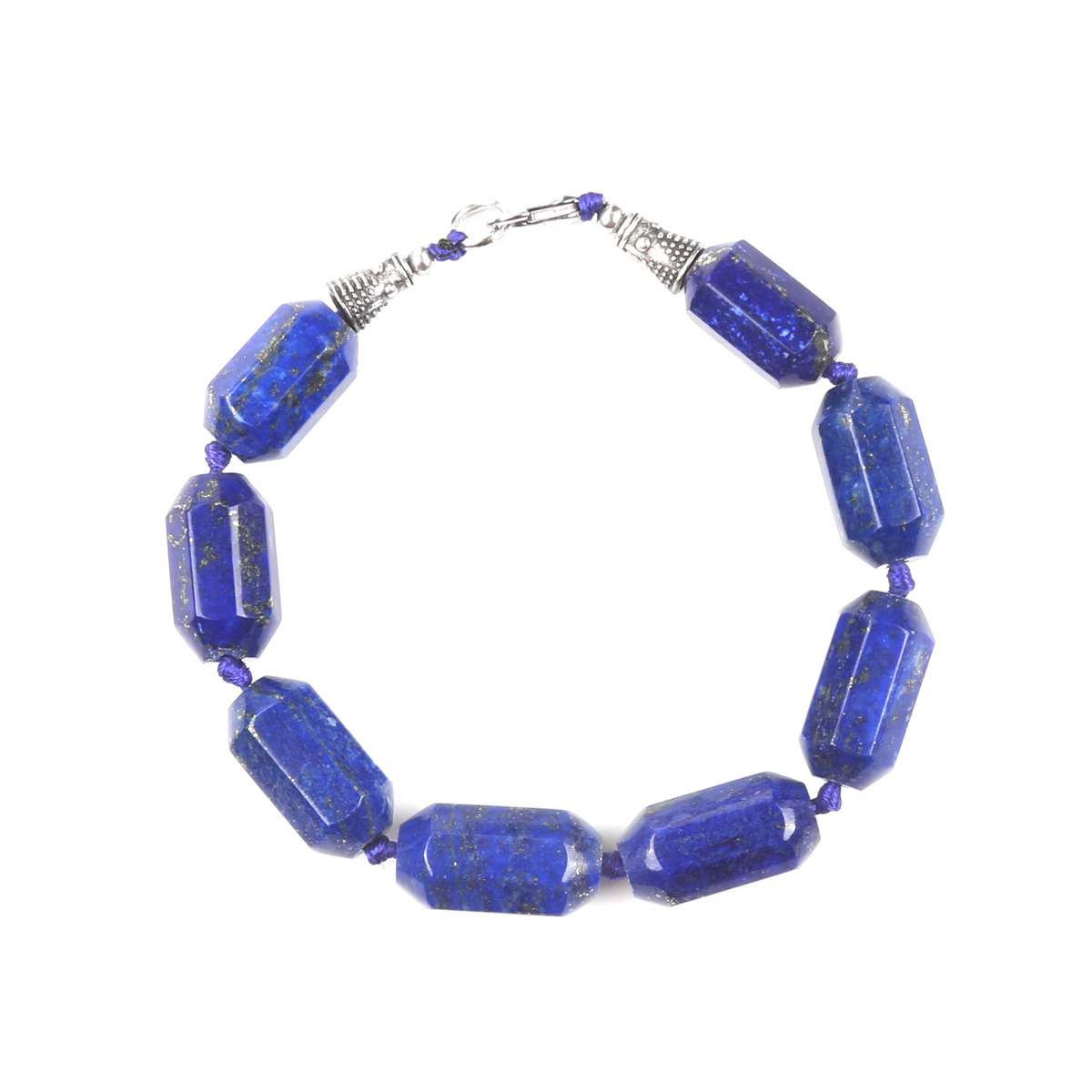 Lapis Lazuli Jewelry Set | Beaded Choker With Bracelet 