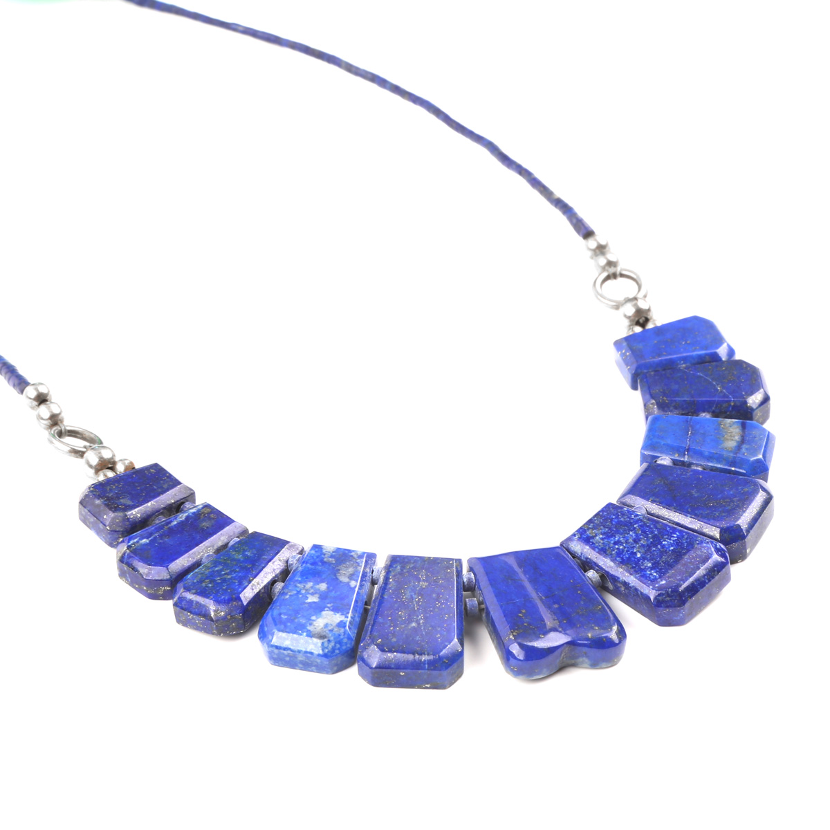 Lapis Mala Set | Beaded Drop Pendant