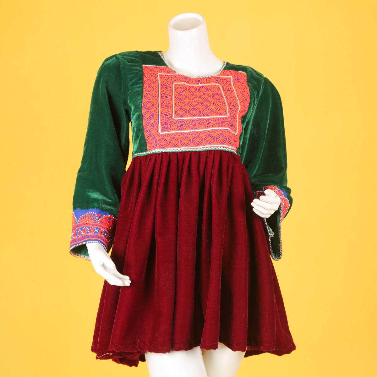 Velvet Casual Wear Frock | Cross-Stitch Short Frock