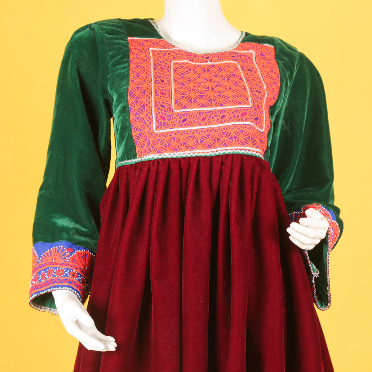 Velvet Casual Wear Frock | Cross-Stitch Short Frock